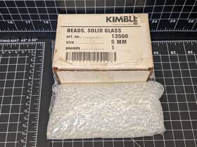 13500-5 Kimax 5mm Glass Beads Pyrex Chemistry Lab Distillation Column Packing Mm