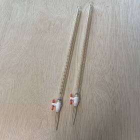 17026f-25 Kimax 2 Glass 25ml Td Graduated Buret Straight Bore 2mm Ptfe Stopcock