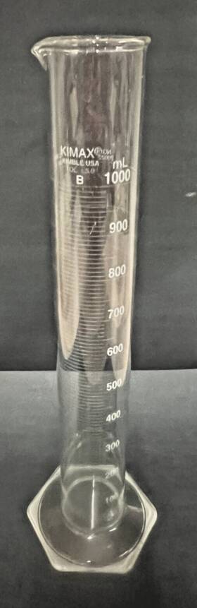1000mlclass Kimax 20022 B Graduated Cylinder