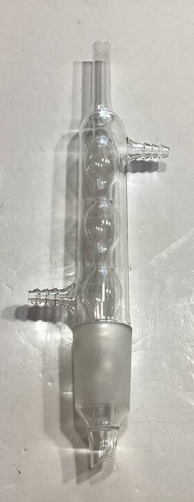 24027-30 Kimax Glass 34/45 4 Bulb Allihn Condenser For 125 Ml Soxhlet Extractor B