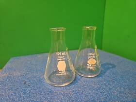 26500-125 Kimax Kimble Graduated Erlenmeyer Flasks 125 Ml Lot Of 2