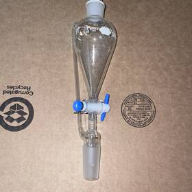 29056-f Kimax 125ml Separatory Funnel Pressure Equalizing Side Tube Ptfe #29056-f