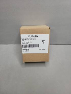 45160-15 Kimax Kimble Glass Test Tube 15 Ml Lab Centrifuge Usa New Unopened