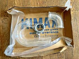 6700-1515 Kimax New Old Stock Schott Glass Pipe And Fitting Kit 3-pc. Trap-p Style 6700-1515 Kimax New Old Stock Schott Glass Pipe And Fitting Kit 3-pc. Trap-p Style