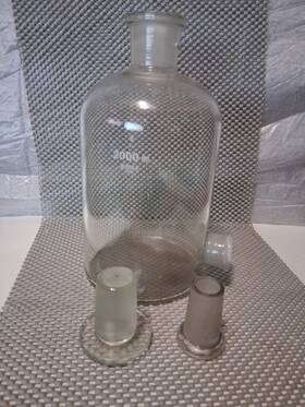 Ch0062b Kimax Read Aspirator Bottle 2000 Ml 29/26 Tapered Socket Arm 34 Mm Neck
