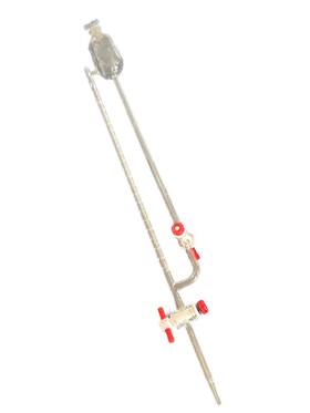 17132f-2 Kimax Dwk Glass 2ml Graduated Class A Micro Burette With Reservoir Ptfe Stpck Stopper