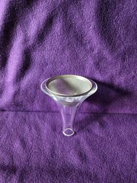 29020-60 Kimax Vwr Glass Short Stem Filming Funnel With Mesh Strainer For Wine And Drinks