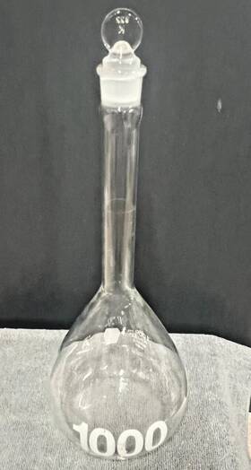 28020 Kimble Kimax 1000 Ml Class A Volumetric Flask With Stopper