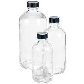 5110824v-21 Kimble Boston Bottle 8 Oz. Clear Pk12