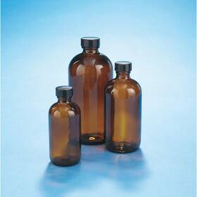 5121628v-21 Kimble Boston Bottle 500ml Amber Pk12
