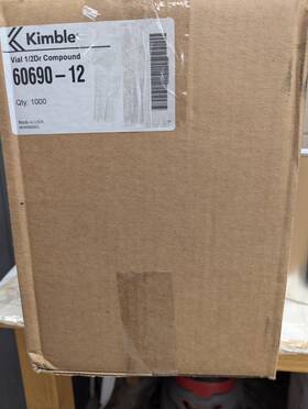 60690-12 Kimble Accuform Ssr High Recovery Via L 998 Piece Missing Two Vials
