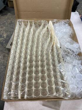 60965d-5 Kimble 125 New Opticlear Shell Vials With Closure 29.35 X 55mm 5 Dram
