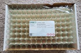 73750-13100 Kimble 119 Disposable Glass Culture Tubes 55ml Round Bottom Phytotech 25mm 150mm