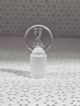 850100-0008 Kimble # Glass Pennyhead Stopper Size 8