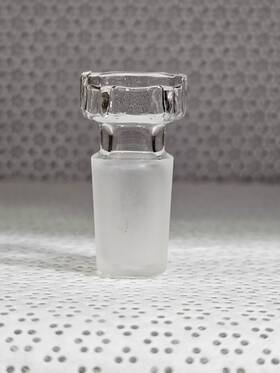 850400-1420 Kimble # Medium Length Hex Head Hollow Glass Stopper 14/20