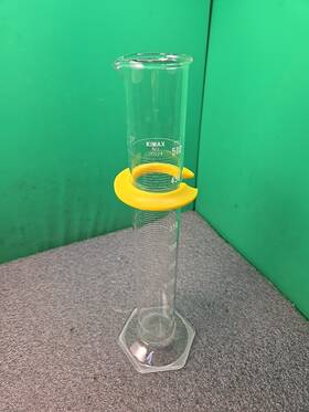 20024-500 Kimble Kimax Ml Glass Graduated Cylinder Scale Td Hex Base Excellent Cond