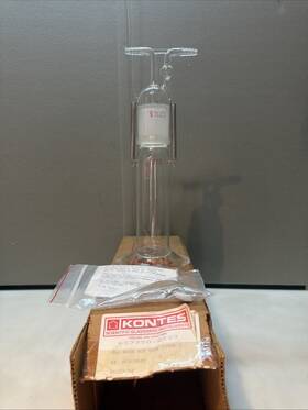 657750-2523 Kimble Kontes Gas Washing Bottle 250ml With Fritted Disc And 40/50