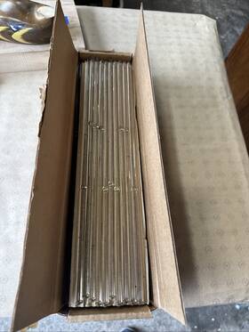 Kimble L6-439 Glass Stirring Rods 7.25mm Od X 16 Inch Rounded Ends - 50