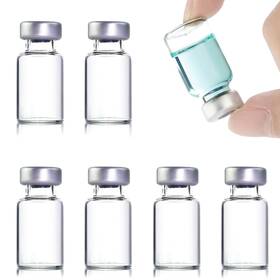 Ty-10123 Knixxo 10 Pack 2ml Sealed Sample Vials Transparent Glass With Self