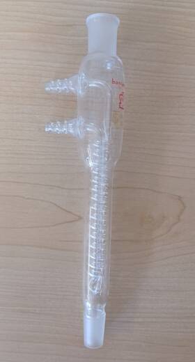 283000-0000 Kontes 282210-0000 Bantam-ware 14/20 Glass Coil Reflux Condenser 100mm Jacket
