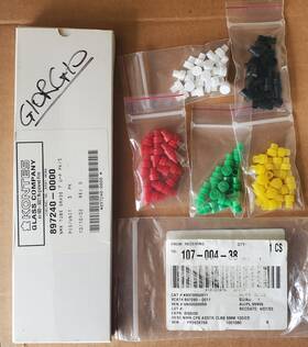 897240-0000 Kontes Nmr Tubes 5 Mm Diam Caps Assorted Colors 100