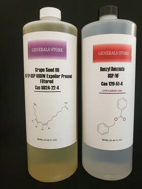 54354 Kraft Chemical 960ml Benzyl Benzoate Usp/nf Grape Seed Oil Nf/ep -usp Rbdw
