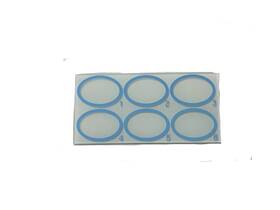Ks-vdrl5075-bl Ks Scientific Ks-vdrl5075-bl/cs 100 Glass Agglutination Slides 75x50mm 12-ring Ground Edge Lab Blue 100/cs