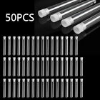 Kyh1618188 Scode Clear Plastic Test Tubes With Caps Stoppers Lab Diy