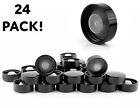 28-400 L083 Cornucopia Brands Phenolic Polycone Caps Black Ribbed Spare