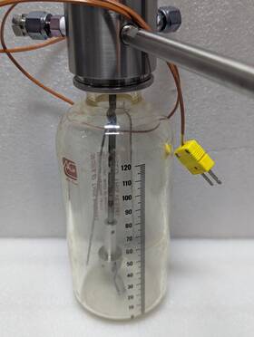 1109000012 Lab-crest 12 Oz Pressure Reaction Vessel Complete Multiported Stirring Assembly