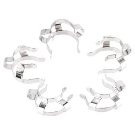 Labasics 843798150478 5 Pcs Metal Joint Clips 19 Mm Keck Clamps For 19/22 Glass Lab