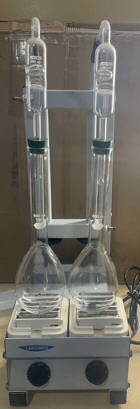 2128501 Labconco Kjeldahl Distillation Apparatus 2 Place 30 Days Warranty