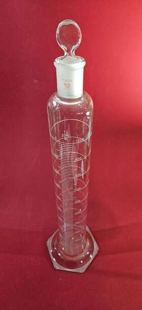 Lg-5530-114 Labglass 1000ml Double Scale Tc Graduated Cylinder With Stopper 346