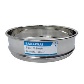 A00072 Lablpsai 60 Mesh Lab Sieves 8 Inch Diameter 304 Stainless Steel Wire Cloth Test Sieve For