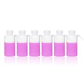 Vol.500ml Labvida Lvm008us 6pcs Of Wide Mouth Unitary Wash Bottles 17oz Ldpe Bottle With Pp