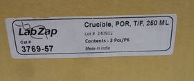 3769-57 Labzap Cat#3769-57 Crucible Por T/f 250ml 3 Pieces Per Box