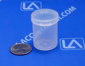 121500-2 Lacons 121500 Round Plastic Container With .58 Oz Capacity