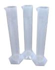Lc1226-3 Pack Plastic Ml Graduated Cylinders Lab Supply 851214008845