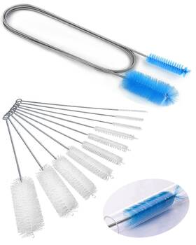 Brush-170 Lwtcujoh Flexible Long Drain Brush 67in Nylon Cleaner Double Ended Hose Tube