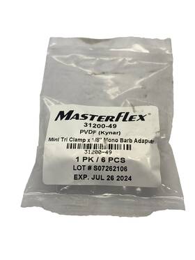 Mflx40618-00 Masterflex 6 Mini Tri Clamp 1/8ftft Pvdf Straight Sanitary