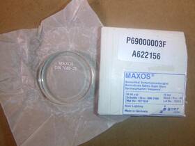 7080-25 Maxos Din Borosilicate Round Safety Sight Glass Disc 10 X 50mm 25 Bar