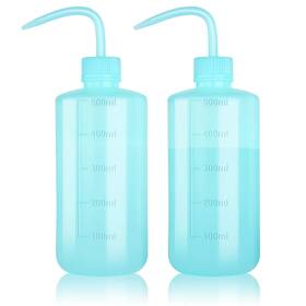 Melphoe 689713730130 Tattoo Wash Bottle Squeeze 2pcs 500ml Water Squirt 16.9 Ounces Blue