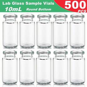 Lbsv310c-100p Membrane Solutions 10ml Headspace Hplc Vial 20mm Crimp-top Clear Glass Round Bottom Pack Of 500