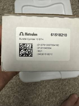 61518210 Metrohm Burette Glass Cylinder 10 Sth Msrp 493 New Fast Shipping 61518210 Metrohm Burette Glass Cylinder 10 Sth Msrp 493 New Fast Shipping