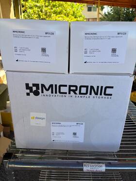 96-2-dm Micronic Mp51226 Rack High Cover 0.75ml Tubes Screw Caps 10 Racks