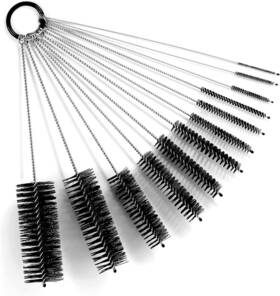 Jb003 Mosolan Black Nylon Cleaning Brush Set 12-piece Suitable For Bottle Teapot Jb003 Mosolan Black Nylon Cleaning Brush Set 12-piece Suitable For Bottle Teapot