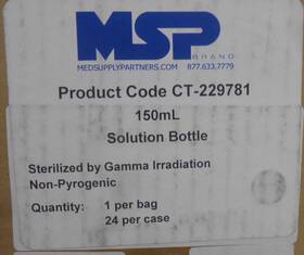 Ct-229781 Msp Med Supply Partners Solution Bottles 150mll Sterile 24/case