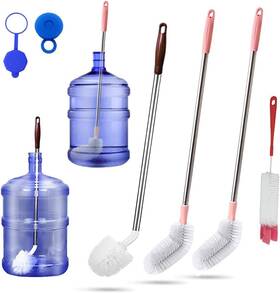 Musibo 718387434218 Bottle Brush 3 Pack Long Handled Bucket Brushes With 1 Smaller White