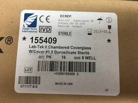 155409 Nalge Nunc Ref Lab-tek Ii Chambered Coverglass Borosilicate Glass 1.5 155409 Nalge Nunc Ref Lab-tek Ii Chambered Coverglass Borosilicate Glass 1.5