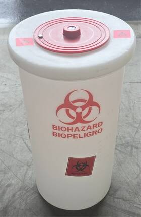 6370-0015 Nalgene Waste Container Biohazardous Pp 15 Gallon
